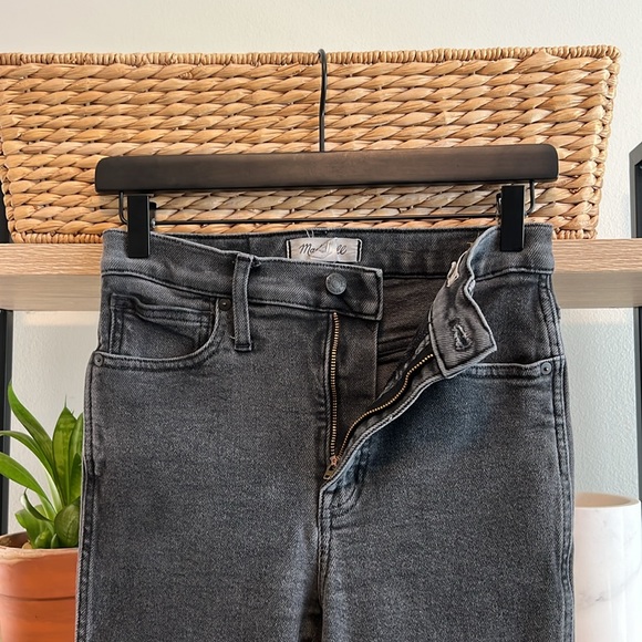 Madewell 10" High Rise Skinny Gray Jeans, 27 - Picture 7 of 11